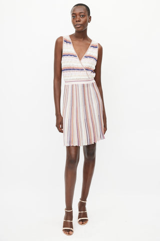 Missoni Pink 
Multicolour Knit Midi Dress