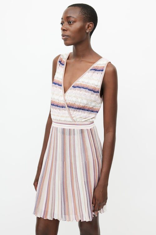 Missoni Pink 
Multicolour Knit Midi Dress