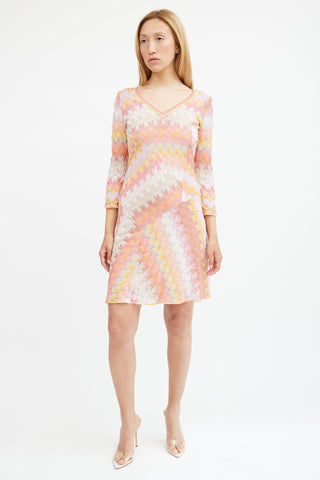 Missoni Multicolour Wave Knit Dress