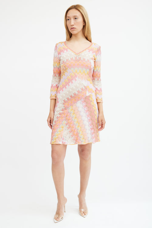 Missoni Multicolour Wave Knit Dress