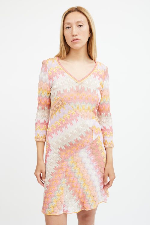 Missoni Multicolour Wave Knit Dress