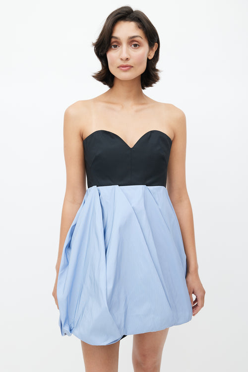 Miu Miu Black 
Blue Bubble Dress