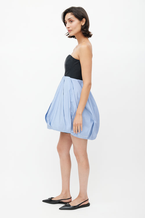 Miu Miu Black 
Blue Bubble Dress