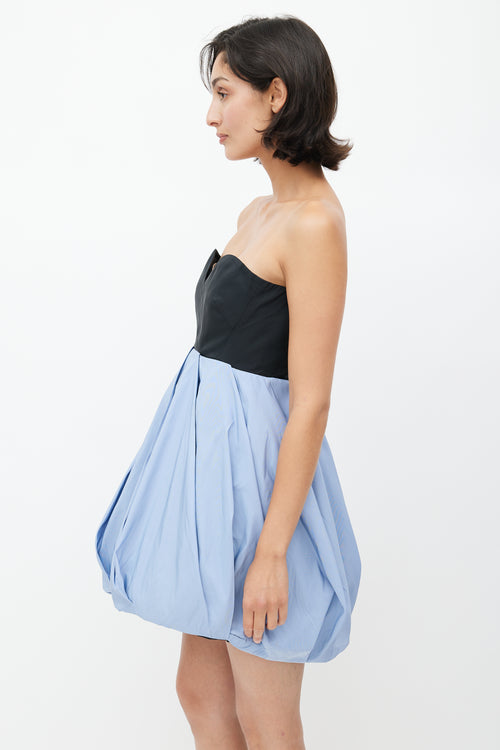 Miu Miu Black 
Blue Bubble Dress