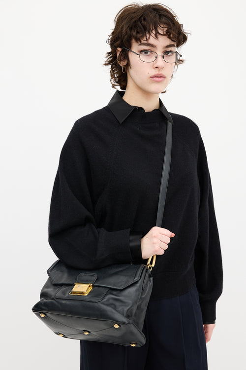 Miu Miu Black Leather Crossbody Bag