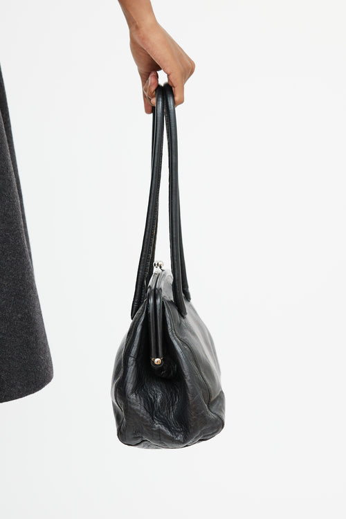 Miu Miu Black Leather Shoulder Bag