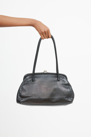 Miu Miu Black Leather Shoulder Bag