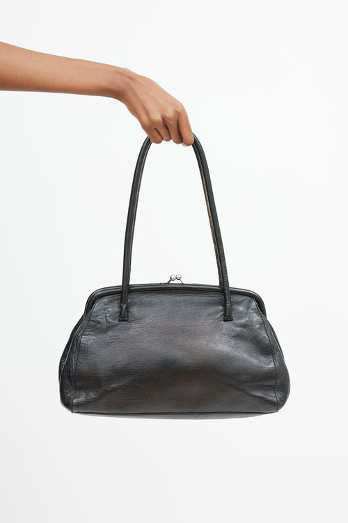 Miu Miu Black Leather Shoulder Bag