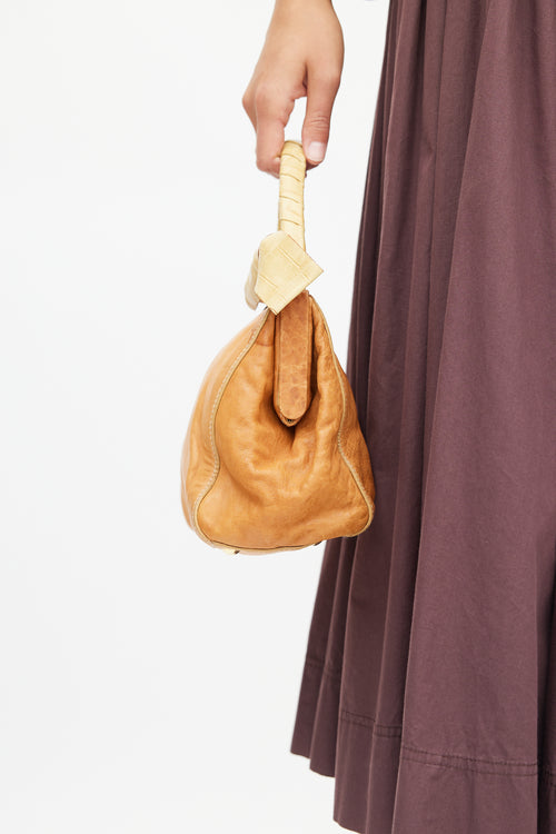 Miu Miu Brown Leather Bow Bag