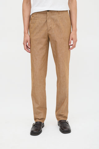 Miu Miu Brown Straight Leg Trouser