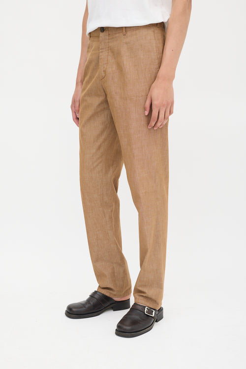 Miu Miu Brown Straight Leg Trouser