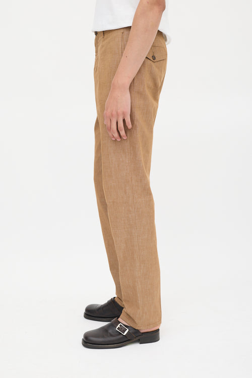 Miu Miu Brown Straight Leg Trouser