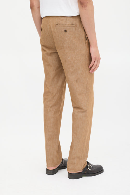 Miu Miu Brown Straight Leg Trouser