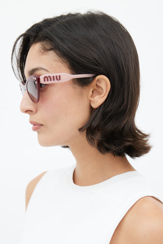 Miu Miu Burgundy 
Pink SMU05T Sunglasses