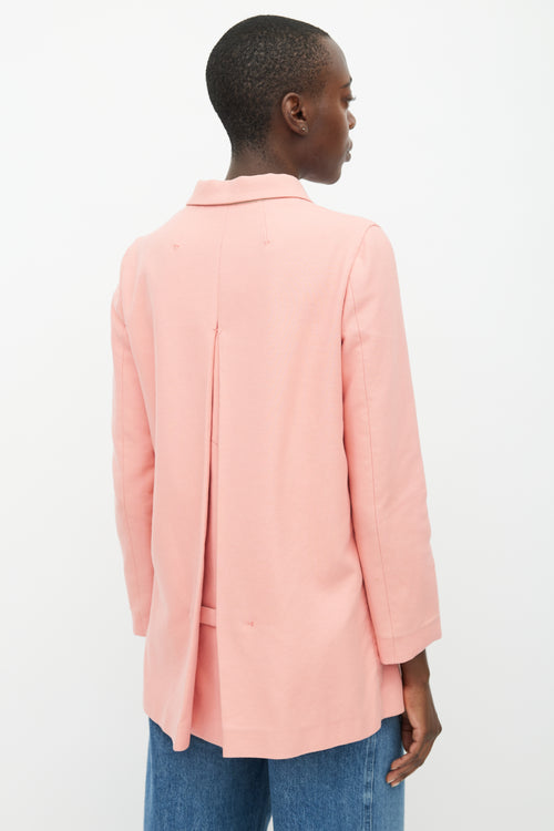 Miu Miu Pink Button Down Shirt Jacket