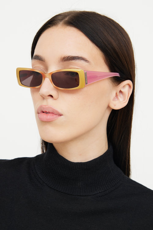 Miu Miu Pink 
Gold SMU03D Sunglasses