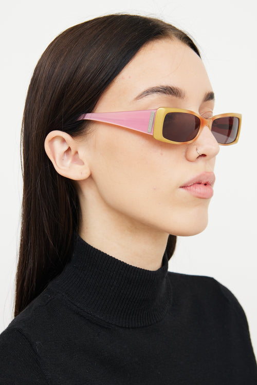 Miu Miu Pink 
Gold SMU03D Sunglasses