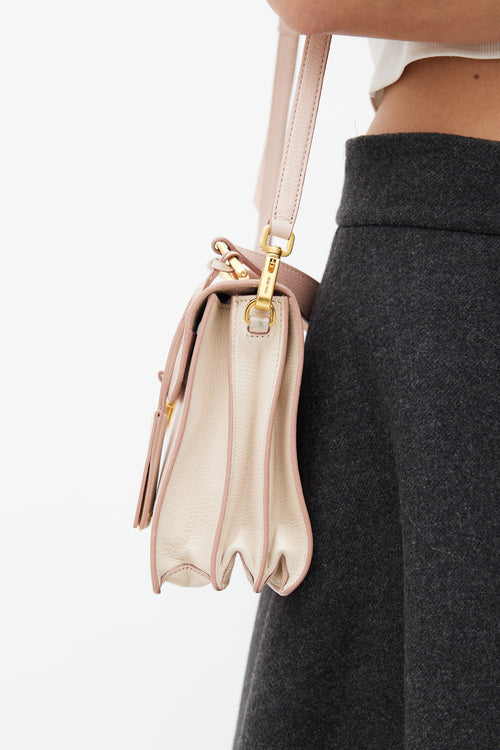 Miu Miu Pink Madras Leather Crossbody Bag