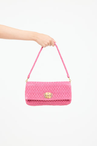 Miu Miu Matelasse Leather Crystal Bag