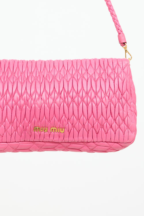 Miu Miu Matelasse Leather Crystal Bag