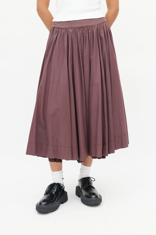 Miu Miu Purple Full Skirt