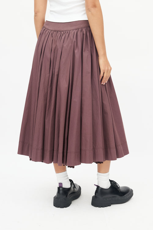 Miu Miu Purple Full Skirt