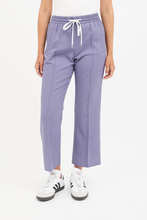 Miu Miu Purple Straight Leg Trouser