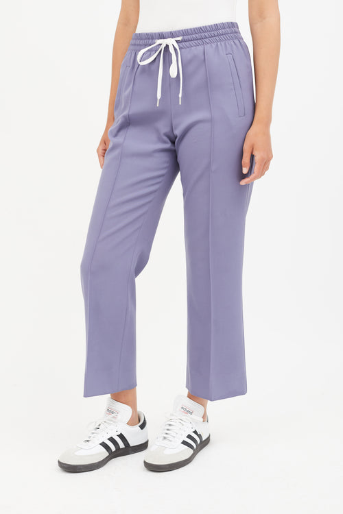 Miu Miu Purple Straight Leg Trouser