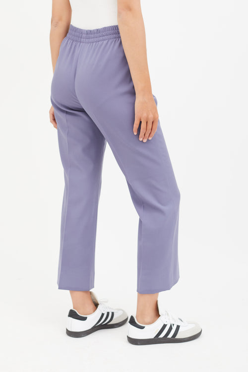 Miu Miu Purple Straight Leg Trouser