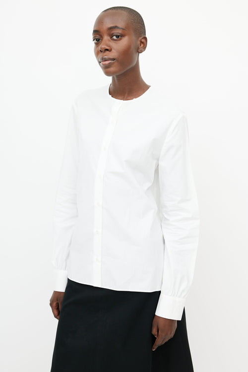 Miu Miu White 
Multicolour Sequin Shirt