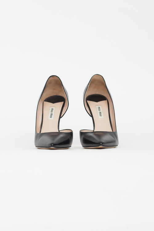 Miu Miu Black Leather D
Orsay Pump