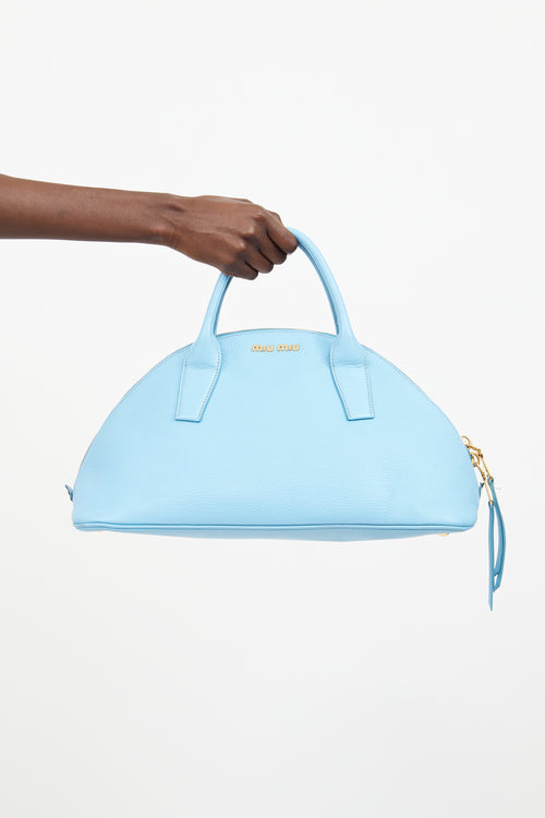 Miu Miu Blue 2Way Boston Bag