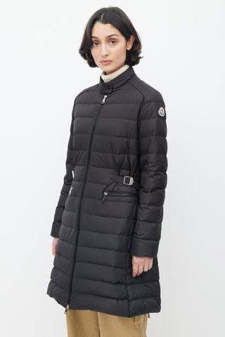 Moncler Black Capucino Down Coat