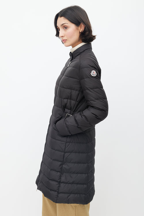 Moncler Black Capucino Down Coat