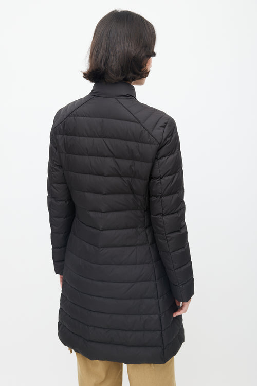 Moncler Black Capucino Down Coat