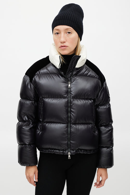 Moncler Black 
Cream Chouelle Down Jacket