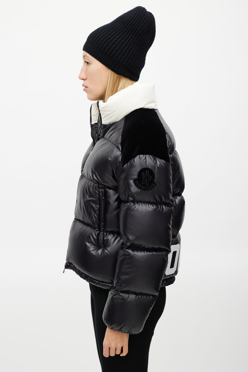 Moncler Black 
Cream Chouelle Down Jacket