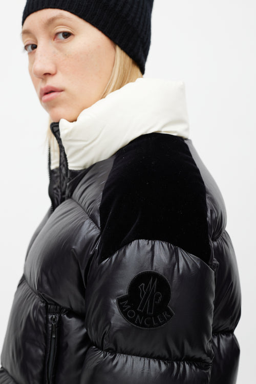 Moncler Black 
Cream Chouelle Down Jacket