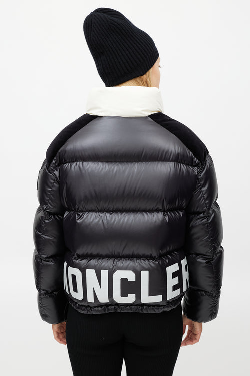 Moncler Black 
Cream Chouelle Down Jacket