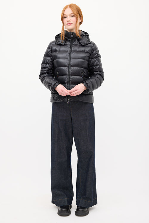 Moncler Black Down 
Nylon Bady Puffer Jacket