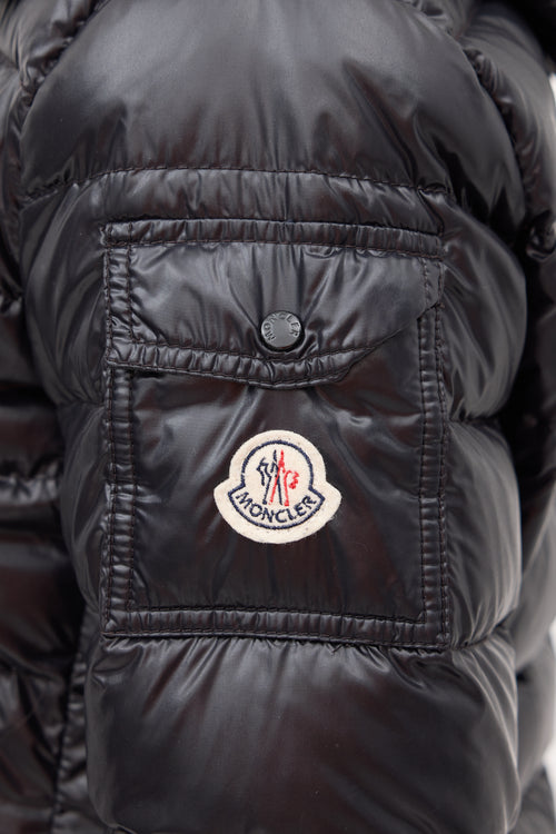 Moncler Black Down 
Nylon Bady Puffer Jacket