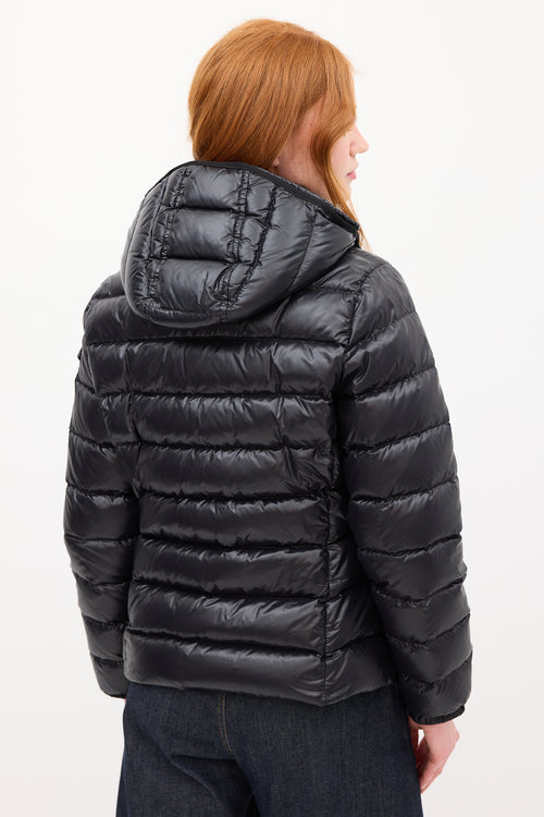 Moncler Black Down 
Nylon Bady Puffer Jacket