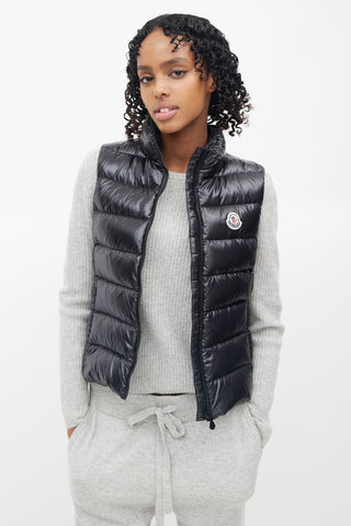 Moncler Black Down Puffer Vest