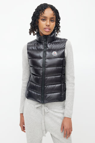 Moncler Black Down Puffer Vest