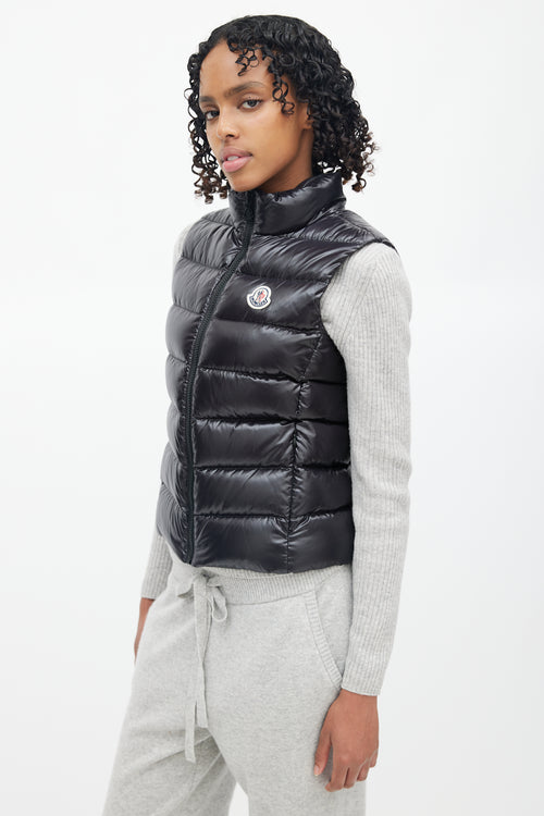 Moncler Black Down Puffer Vest