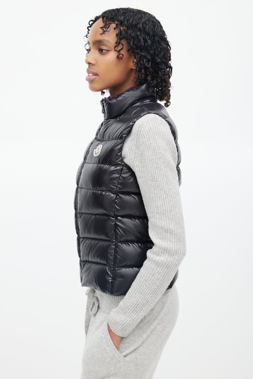 Moncler Black Down Puffer Vest