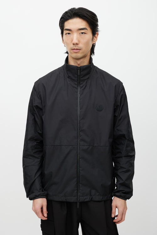 Moncler Black Nylon Zip Up Jacket