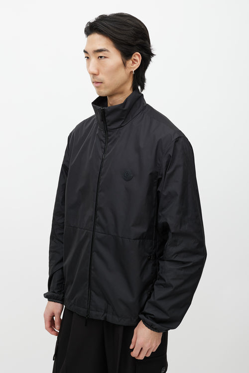 Moncler Black Nylon Zip Up Jacket