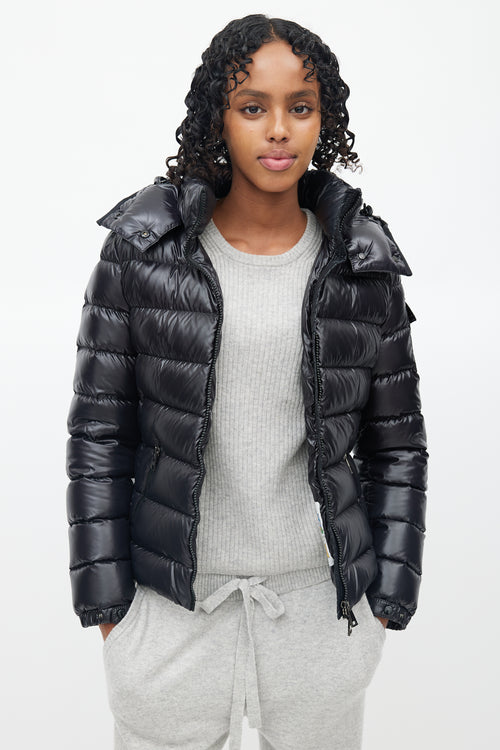 Moncler Black Badyfur Down Puffer Jacket