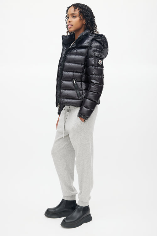 Moncler Black Badyfur Down Puffer Jacket